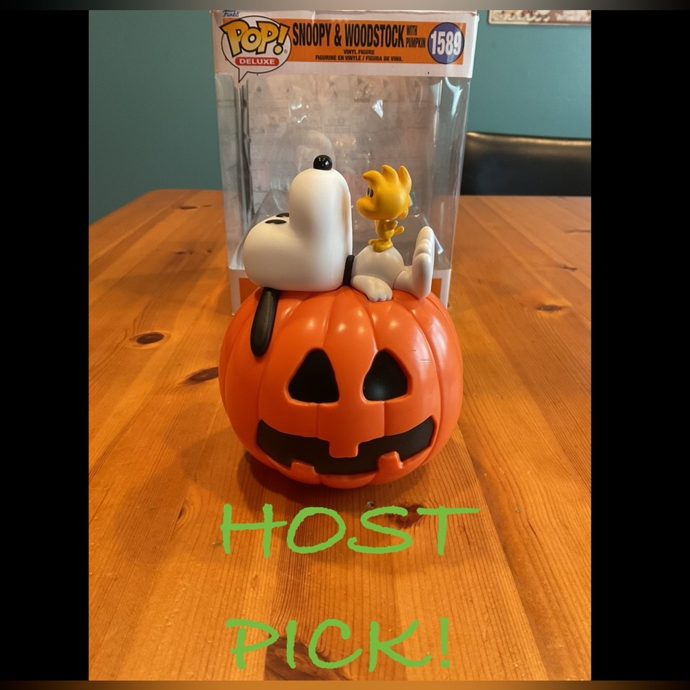 SNOOPY & WOODSTOCK HALLOWEEN FUNKO POP DELUXE #1589 PUMPKIN JACK O LANTERN NEW